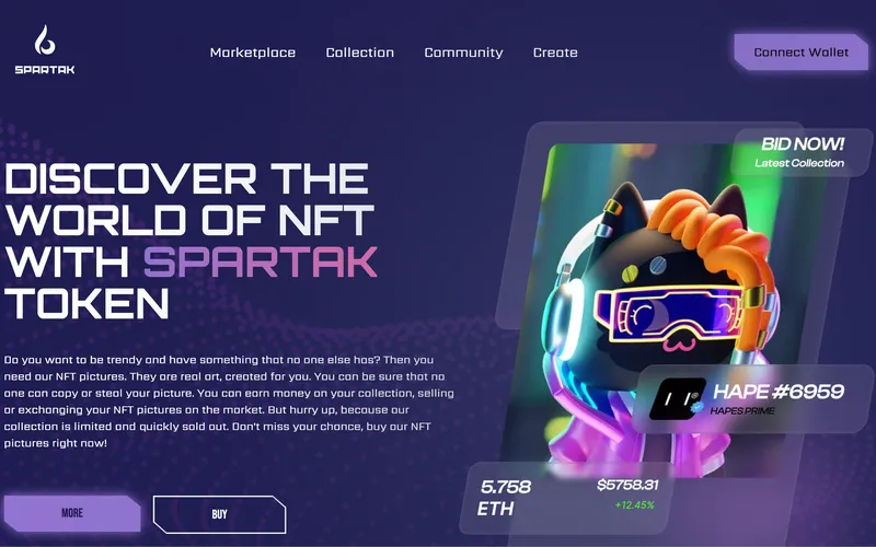 Spar tak Token — Discover the world of NFT with SPARTAK token